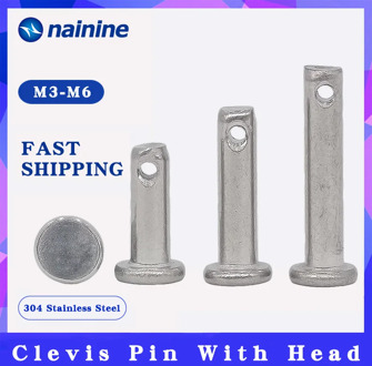 GB882 [M3-M16] 304 Stainless Steel Dowel Pin Flat Head Cylindrical Pin With Hole A028