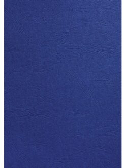 GBC Voorblad GBC A4 lederlook koningsblauw 100stuks