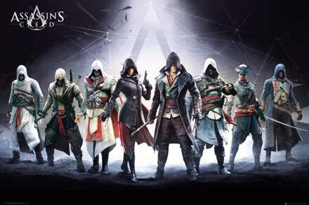 Gbeye Assassins Creed Characters Poster 61x91,5cm Multikleur