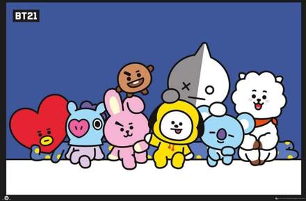 Gbeye Bt21 Group Blue Poster 91,5x61cm