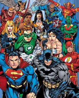 Gbeye Dc Comics Justice League Collage Poster 40x50cm