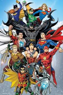 Gbeye Dc Comics Rebirth Poster 61x91,5cm Multikleur