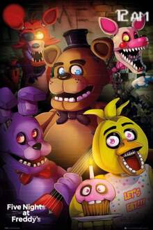 Gbeye Five Nights At Freddys Group Poster 61x91,5cm Multikleur