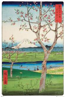 Gbeye Hiroshige The Outskirts Of Koshigaya Poster 61x91,5cm Multikleur