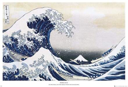 Gbeye Hokusai Great Wave Poster 91,5x61cm Multikleur