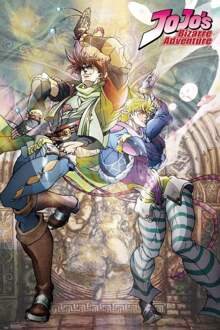 Gbeye Jojos Bizarre Adventure Joseph And Ceasar Poster 61x91,5cm Multikleur