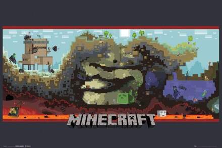 Gbeye Minecraft Underground Poster 91,5x61cm Multikleur