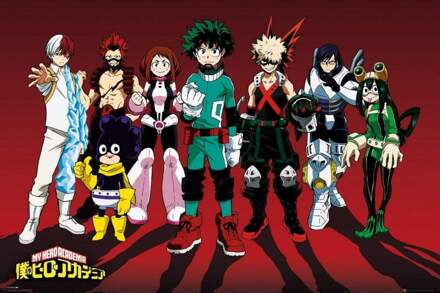 Gbeye My Hero Academia Line Up Poster 91,5x61cm