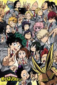 Gbeye My Hero Academia School Compilation Poster 61x91,5cm Multikleur