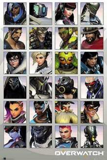 Gbeye Overwatch Character Portraits Poster 61x91,5cm