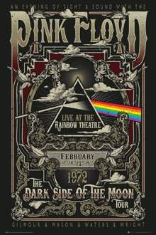 Gbeye Pink Floyd Rainbow Theatre Poster 61x91,5cm Multikleur