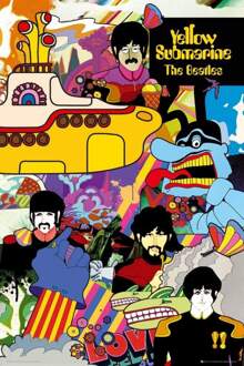 Gbeye The Beatles Yellow Submarine Poster 61x91,5cm Multikleur