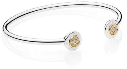 Gchic Classic Opengewerkte Open Armbanden Base Bangle Fit Armband Vrouwen Diy Bead Charm Pulseras Mujer Moda 19CM