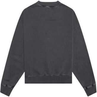 GD Curved Logo Washed Black Sweater Grijs