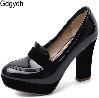 Gdgydh Plus Size 48 Ladies High Heel Shoes Spring Summer Genuine Leather Womens Pumps Platform Sexy Dress Footwear Ol Shoes New