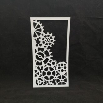 Gear Gelaagdheid Stencils voor Diy scrapbook/fotoalbum Decoratieve Embossing kleuring, schilderen stencil, home decor