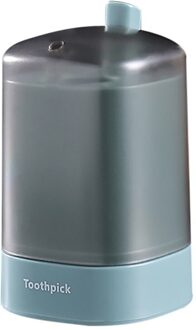 Geavanceerde Automatische Pop-Up Tandenstoker Box Holder Container Draagbare Tandenstoker Dispenser Tarwe Stro Huishouden Opbergdoos groen