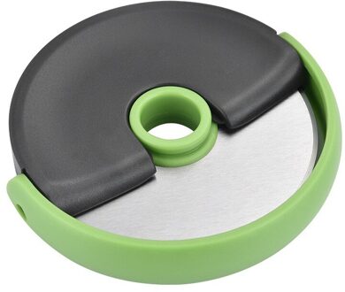 Gebak Pizza Cutter Wiel antislip Ronde Keuken Rvs Snijden Snijmachine Pie Gereedschap groen