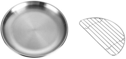 Gebakken Kip Plaat Karbonade Plaat Rvs Ronde Cafe Salade Dim Sum Taart Plaat Kip Chop rack