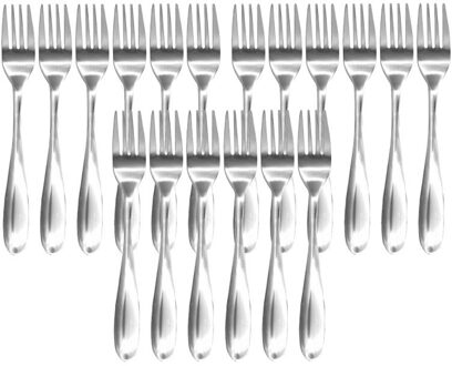 Gebaksvorkjes?- 18x - Zilver - RVS - taartvorkjes - vorken