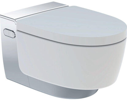 Geberit AquaClean Mera Classic douche wc met decorplaat, wit/chroom