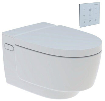Geberit AquaClean Mera Comfort Douche WC - geurafzuiging - warme luchtdroging - ladydouche - softclose - wandbediening glans wit GA13668 / SW107038 Wit glans