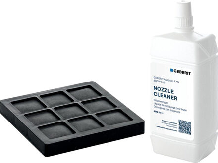 Geberit AquaClean set van 1 koolfilter en 1 douchearm reinigingsmiddel v 8000/8000 plus