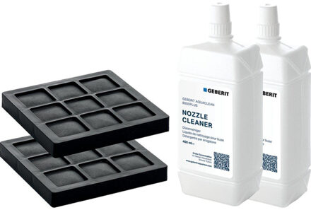 Geberit AquaClean set van 2 koolfilters en 2 douchearm reinigingsmiddelen v 8000/8000 plus 240.626.00.1