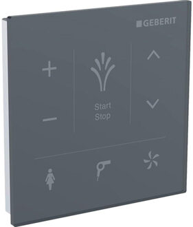 Geberit AquaClean wandbedieningspaneel voor Mera/Tuma Comfort douche wc, zwart