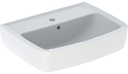 Geberit Bastia Fontein Square - 50x38cm - kraangat - overloop - wit 502.921.00.1 Wit glans