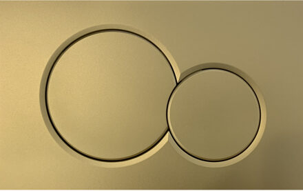 Geberit Bedieningsplaat Geberit Sigma 01 Frontbediening Mat Goud