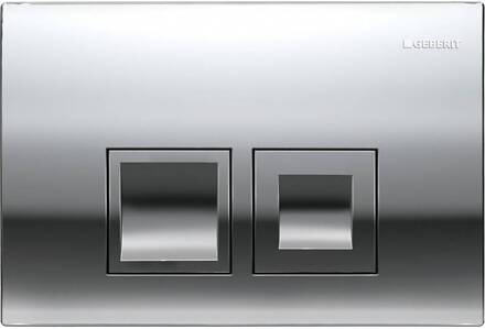 Geberit Delta 50 bedieningplaat met dualflush frontbediening voor toilet 24.6x16.4cm chroom
