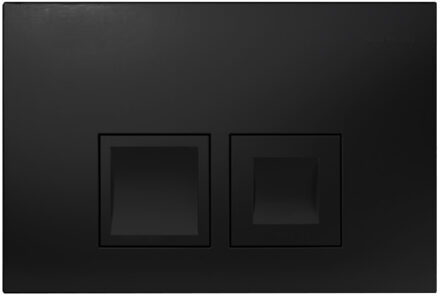 Geberit Delta 50 bedieningplaat met dualflush frontbediening voor toilet 24.6x16.4cm mat zwart