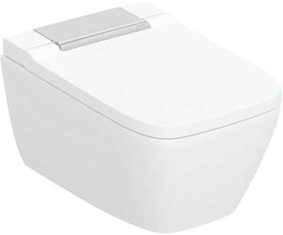 Geberit DoucheWC Geberit AquaClean | Glans Wit | Designafdekking Chroom