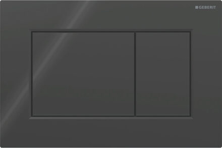 Geberit Drukplaat Sigma 01, 2-toets Square Kunststof Glans Zwart