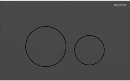 Geberit Drukplaat Sigma 40, 2-toets Round RVS Mat Zwart