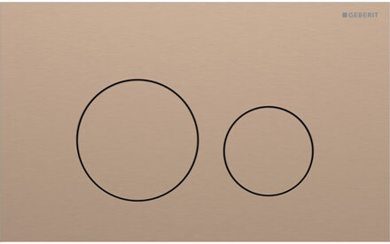 Geberit Drukplaat Sigma 40, 2-toets Round RVS Roodgoud Koper