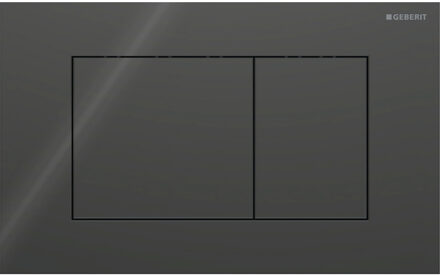 Geberit Drukplaat Sigma 40, 2-toets Square Glas Zwart
