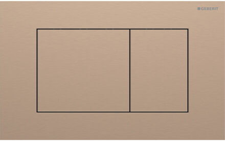 Geberit Drukplaat Sigma 40, 2-toets Square RVS Roodgoud Koper