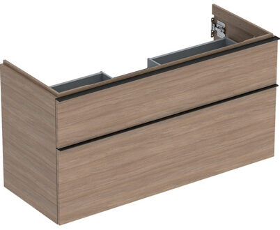 Geberit iCon wastafelonderkast 118.4x61.5x47.6cm 2 lades met softclose Spaanplaat Eiken 502.306.jh.1