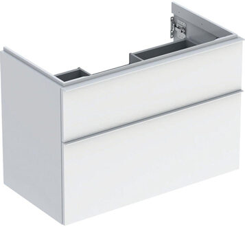 Geberit iCon wastafelonderkast 88.8x61.5x47.6cm 2 lades met softclose Spaanplaat Wit 502.305.01.1