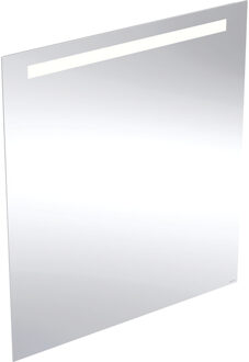 Geberit Option rechthoekige spiegel met verlichting 80x90cm