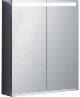 Geberit Option spiegelkast led verlichting 2 deuren 60x70x15cm 500.582.00.1 Wit
