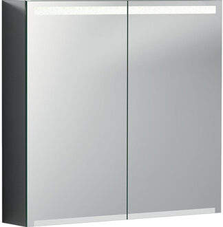 Geberit Option spiegelkast met verlichting 2 deuren 75x70x15 cm