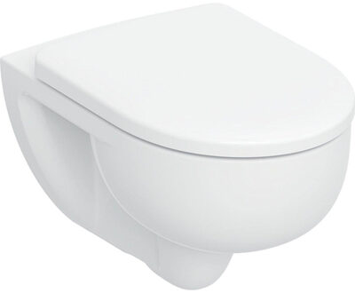 Geberit Renova Wandclosetset - 54x35.5cm - diepspoel - rimless - TurboFlush - softclose en quickrelease zitting - glans wit 503.062.00.1 Wit glans