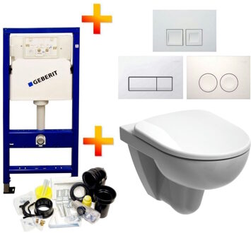 Geberit Up100 Toiletset 09 280 Rimfree Met Bril En Drukplaat