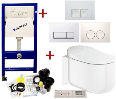 Geberit UP100 Toiletset 44 Grohe Sensia Complete Douchewc Met Drukplaat