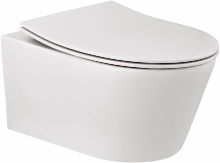 Geberit up100 Toiletset BWS Calitri Urb.y | Rimfree Compact | Glans Wit | Delta Drukplaat