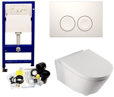 Geberit UP100 Toiletset Compleet | Inbouwreservoir | BWS Metro | Set42 met drukplaat