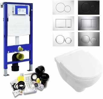 Geberit Up320 Toiletset 10 Villeroy & Boch O.Novo Met Bril En Drukplaat